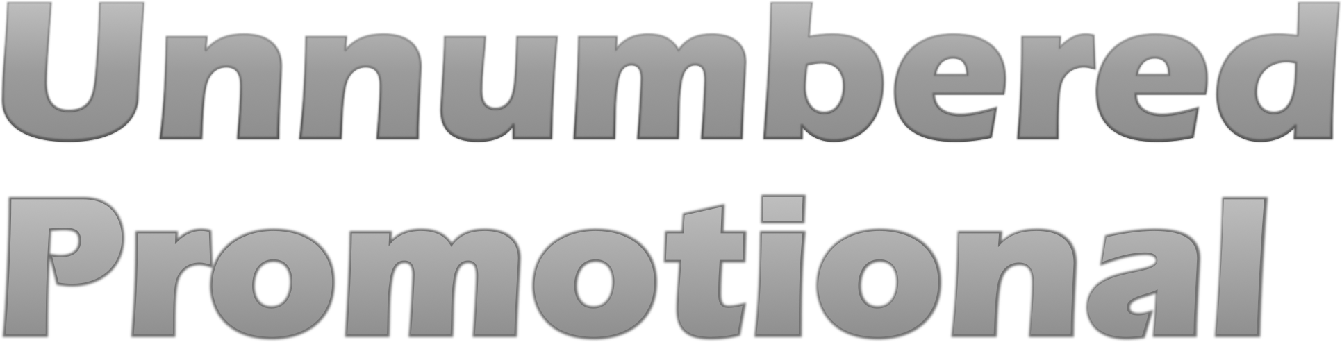 Promos non numérotées