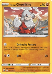 Hisuian Growlithe 70/189<br/>Akira Komayama