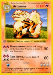Arcanine 23/102<br/>Ken Sugimori