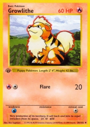 Growlithe 28/102<br/>Ken Sugimori