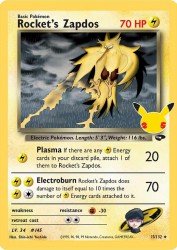 Rocket's Zapdos 15/132<br/>Shin-ichi Yoshida