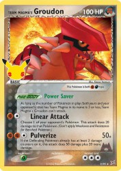 Team Magma's Groudon 9/95<br/>Kazuo Yazawa