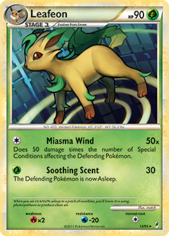 Leafeon 13/95<br/>match