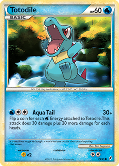 Totodile 74/95<br/>Ken Sugimori