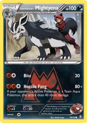 Team Magma's Mightyena 19/34<br/>Hitoshi Ariga