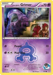 Team Aqua's Grimer 7/34<br/>kawayoo