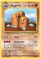 Dugtrio 56/108<br/>Keiji Kinebuchi