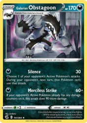Galarian Obstagoon 161/264<br/>kodama