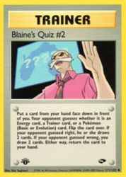 Blaine's Quiz #2 111/132<br/>Ken Sugimori