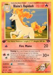 Blaine's Rapidash 33/132<br/>Ken Sugimori