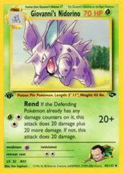 Giovanni's Nidorino 45/132<br/>Ken Sugimori