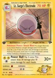 Lt. Surge's Electrode 52/132<br/>Ken Sugimori