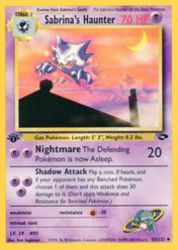 Sabrina's Haunter 55/132<br/>Ken Sugimori