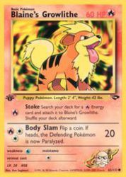 Blaine's Growlithe 62/132<br/>Ken Sugimori