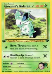 Giovanni's Nidoran ♀ 75/132<br/>Ken Sugimori