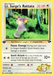 Lt. Surge's Rattata 85/132<br/>Atsuko Nishida
