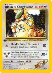 Blaine's Kangaskhan 36/132<br/>Ken Sugimori