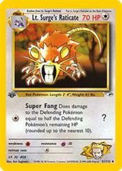 Lt. Surge's Raticate 51/132<br/>Ken Sugimori