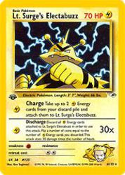 Lt. Surge's Electabuzz 6/132<br/>Ken Sugimori