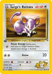 Lt. Surge's Rattata 82/132<br/>Ken Sugimori