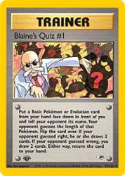 Blaine's Quiz #1 97/132<br/>Ken Sugimori
