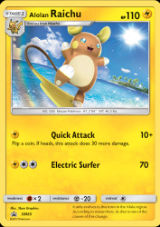 Alolan Raichu SM65<br/>5ban Graphics