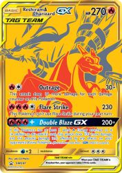 Reshiram & Charizard-GX SM247<br/>aky CG Works