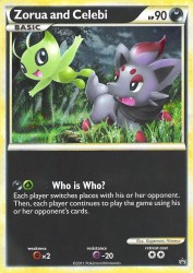 Zorua and Celebi -<br/>Kagemaru Himeno
