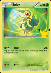 Snivy BW01<br/>Ken Sugimori