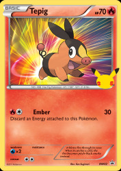 Tepig BW02<br/>Ken Sugimori