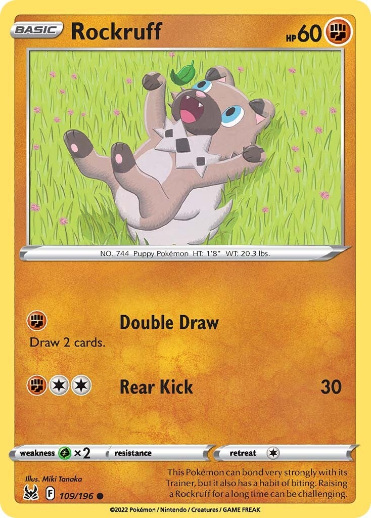 Rockruff 109/196<br/>Miki Tanaka