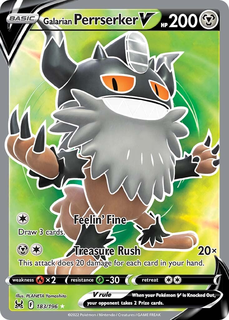 Galarian Perrserker-V 183/196<br/>PLANETA Yamashita