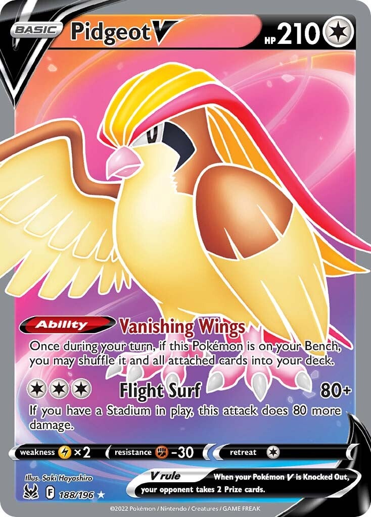 Pidgeot-V 188/196<br/>Saki Hayashiro