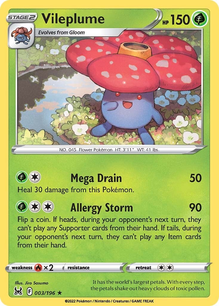 Vileplume 3/196<br/>Jiro Sasumo