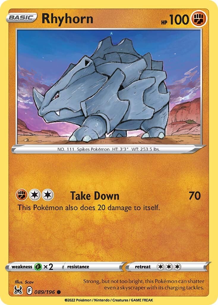 Rhyhorn 89/196<br/>Scav