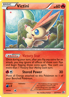 Victini 23/113<br/>Tomokazu Komiya