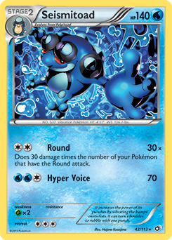 Seismitoad 42/113<br/>Hajime Kusajima