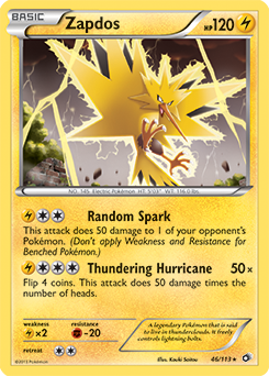 Zapdos 46/113<br/>Kouki Saitou