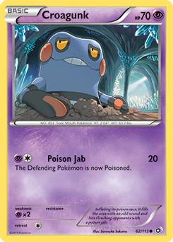 Croagunk 62/113<br/>Sanosuke Sakuma