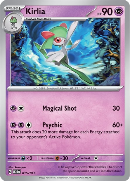 Kirlia 15/15<br/>kawayoo