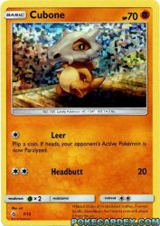 Cubone 7/12<br/>sui