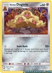 Alolan Dugtrio 11/12<br/>Megumi Mizutani