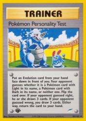 Pokémon Personality Test 102/105<br/>Tomokazu Komiya