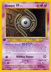 Unown H 28/105<br/>CR CG gangs