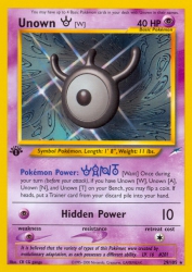 Unown W 29/105<br/>CR CG gangs