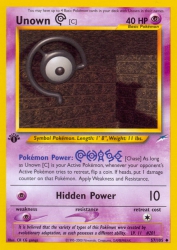 Unown C 57/105<br/>CR CG gangs