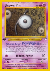 Unown P 58/105<br/>CR CG gangs