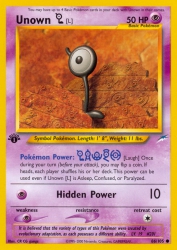 Unown L 86/105<br/>CR CG gangs