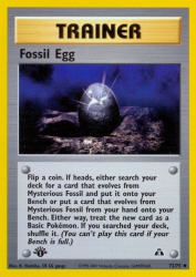 Fossil Egg 72/75<br/>K. Hoshiba, CR CG gangs