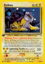 Raikou 13/64<br/>Ken Sugimori